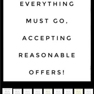 Looking to liquidate